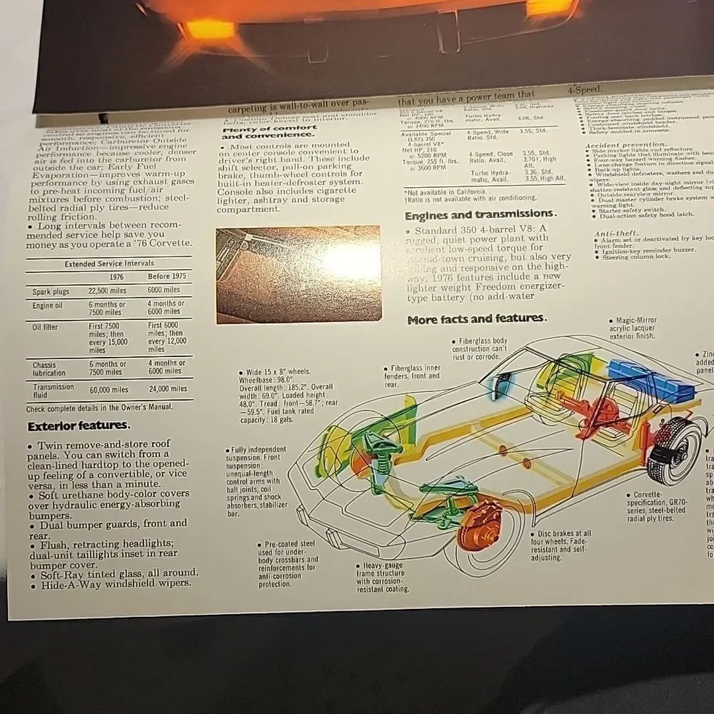 Corvette sales pamphlets - Picture 5 of 5